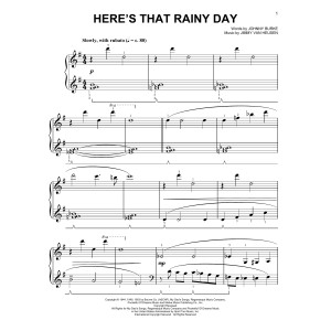 Here's That Rainy Day [Classical version] (arr. Phillip Keveren)