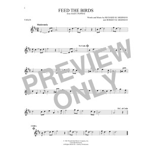 Feed The Birds (Tuppence A Bag) (from Mary Poppins)