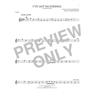 I've Got No Strings (from Pinocchio)
