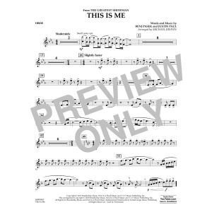 This Is Me (from The Greatest Showman) - Oboe