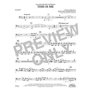 This Is Me (from The Greatest Showman) (arr. Michael Brown) - Bassoon