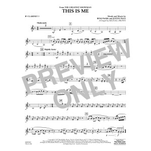 This Is Me (from The Greatest Showman) - Bb Clarinet 3
