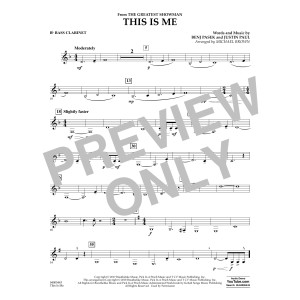 This Is Me (from The Greatest Showman) - Bb Bass Clarinet