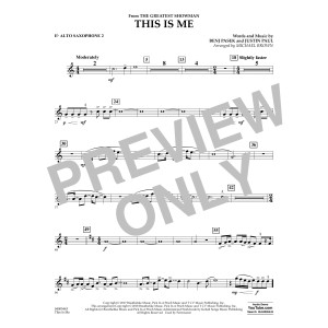 This Is Me (from The Greatest Showman) - Eb Alto Saxophone 2
