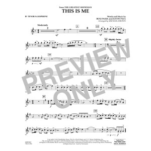 This Is Me (from The Greatest Showman) - Bb Tenor Saxophone