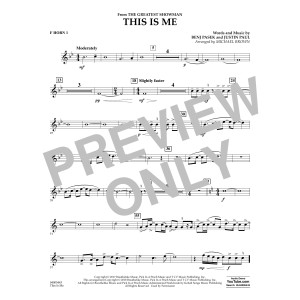 This Is Me (from The Greatest Showman) - F Horn 1