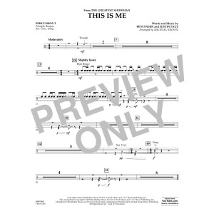 This Is Me (from The Greatest Showman) - Percussion 2