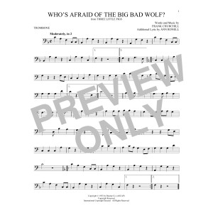 Who's Afraid Of The Big Bad Wolf? (from Three Little Pigs)