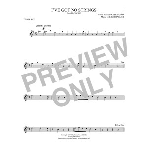 I've Got No Strings (from Pinocchio)