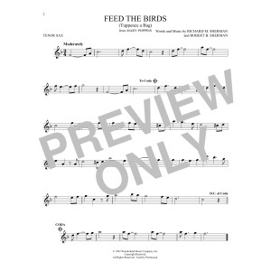 Feed The Birds (Tuppence A Bag) (from Mary Poppins)