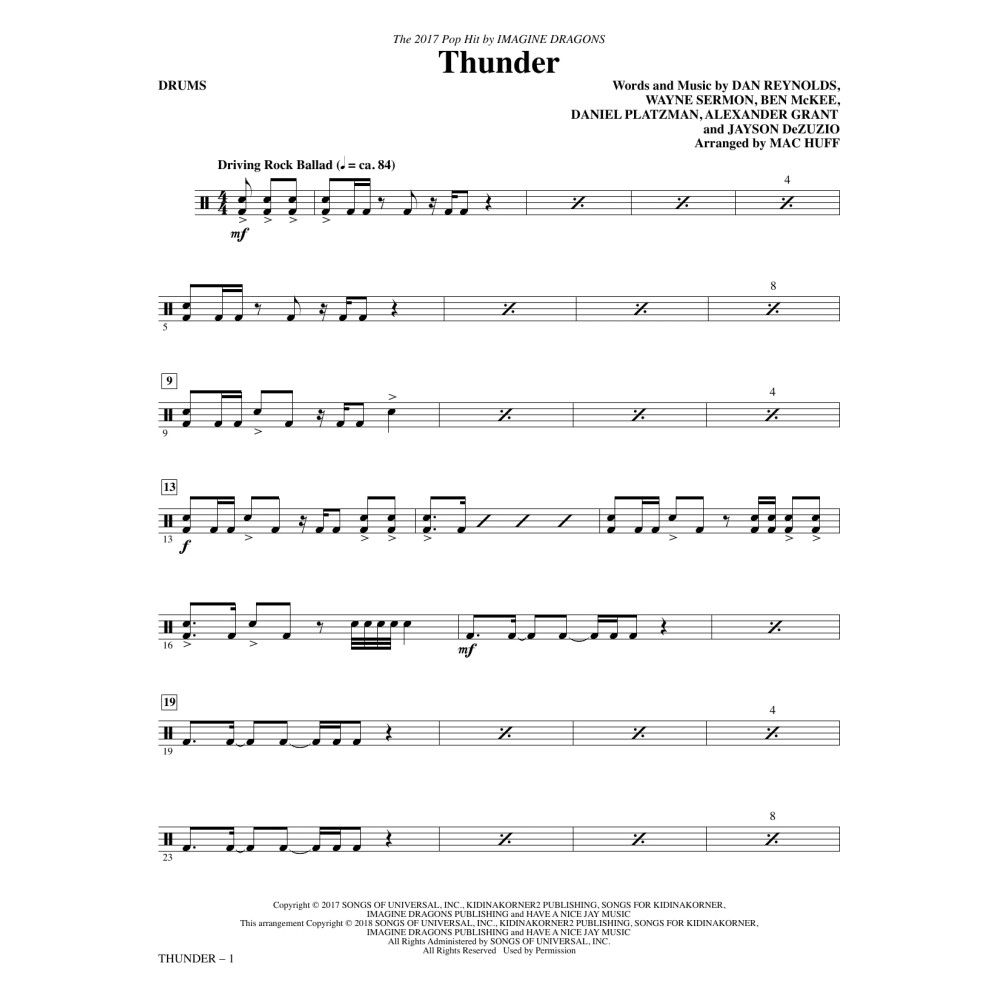 Thunder - Drums