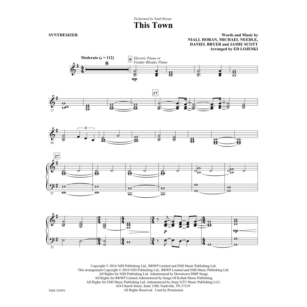 This Town - Synthesizer