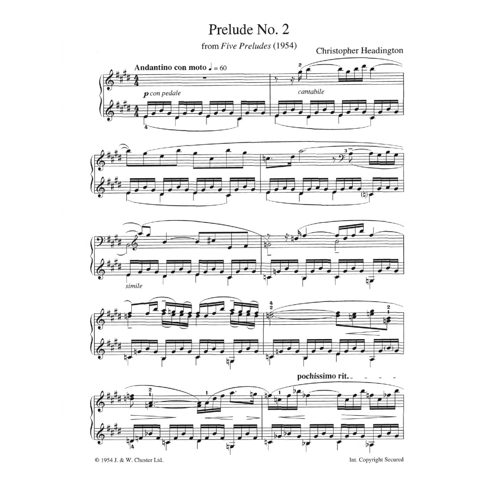 Prelude No. 2 (from "Five Preludes")