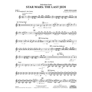 Selections from Star Wars: The Last Jedi - Pt.3 - Eb Alto Sax/Alto Clar.