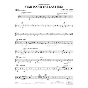 Selections from Star Wars: The Last Jedi - Pt.5 - Eb Baritone Saxophone