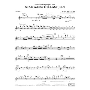 Soundtrack Highlights from Star Wars: The Last Jedi - Piccolo