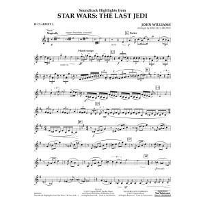 Soundtrack Highlights from Star Wars: The Last Jedi - Bb Clarinet 3