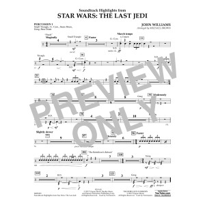 Soundtrack Highlights from Star Wars: The Last Jedi - Percussion 1