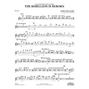 The Rebellion Is Reborn (from Star Wars: The Last Jedi) - Flute 1