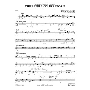 The Rebellion Is Reborn (from Star Wars: The Last Jedi) - Oboe