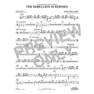 The Rebellion Is Reborn (from Star Wars: The Last Jedi) - Percussion 1