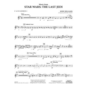 Music from Star Wars: The Last Jedi - Eb Alto Saxophone 2