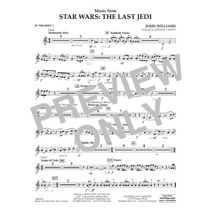 Music from Star Wars: The Last Jedi - Bb Trumpet 1