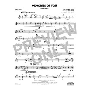 Memories of You (Trumpet Feature) - Tenor Sax 2