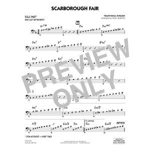 Scarborough Fair - Bass Clef Solo Sheet
