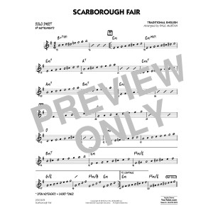 Scarborough Fair - Bb Solo Sheet