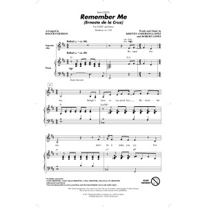 Remember Me (Ernesto de la Cruz) (from Coco) (arr. Roger Emerson)