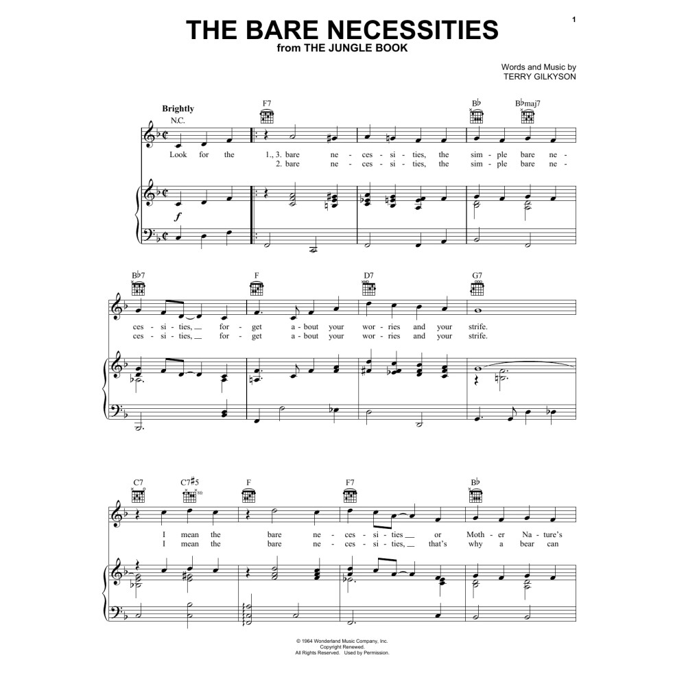 The Bare Necessities