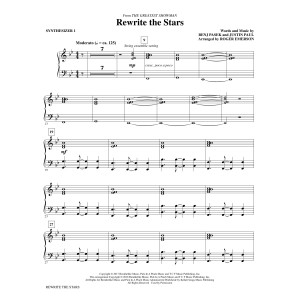 Rewrite The Stars (arr. Roger Emerson) - Synthesizer I