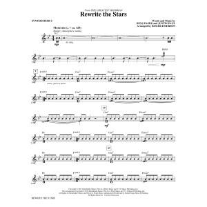 Rewrite The Stars (arr. Roger Emerson) - Synthesizer II