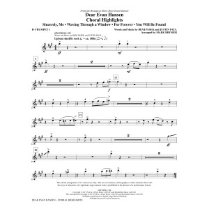 Dear Evan Hansen (Choral Highlights) - Bb Trumpet 1