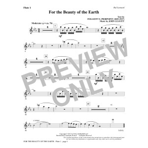 For the Beauty of the Earth - Flute 1