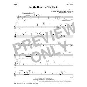 For the Beauty of the Earth - Oboe