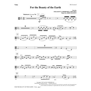 For the Beauty of the Earth - Viola