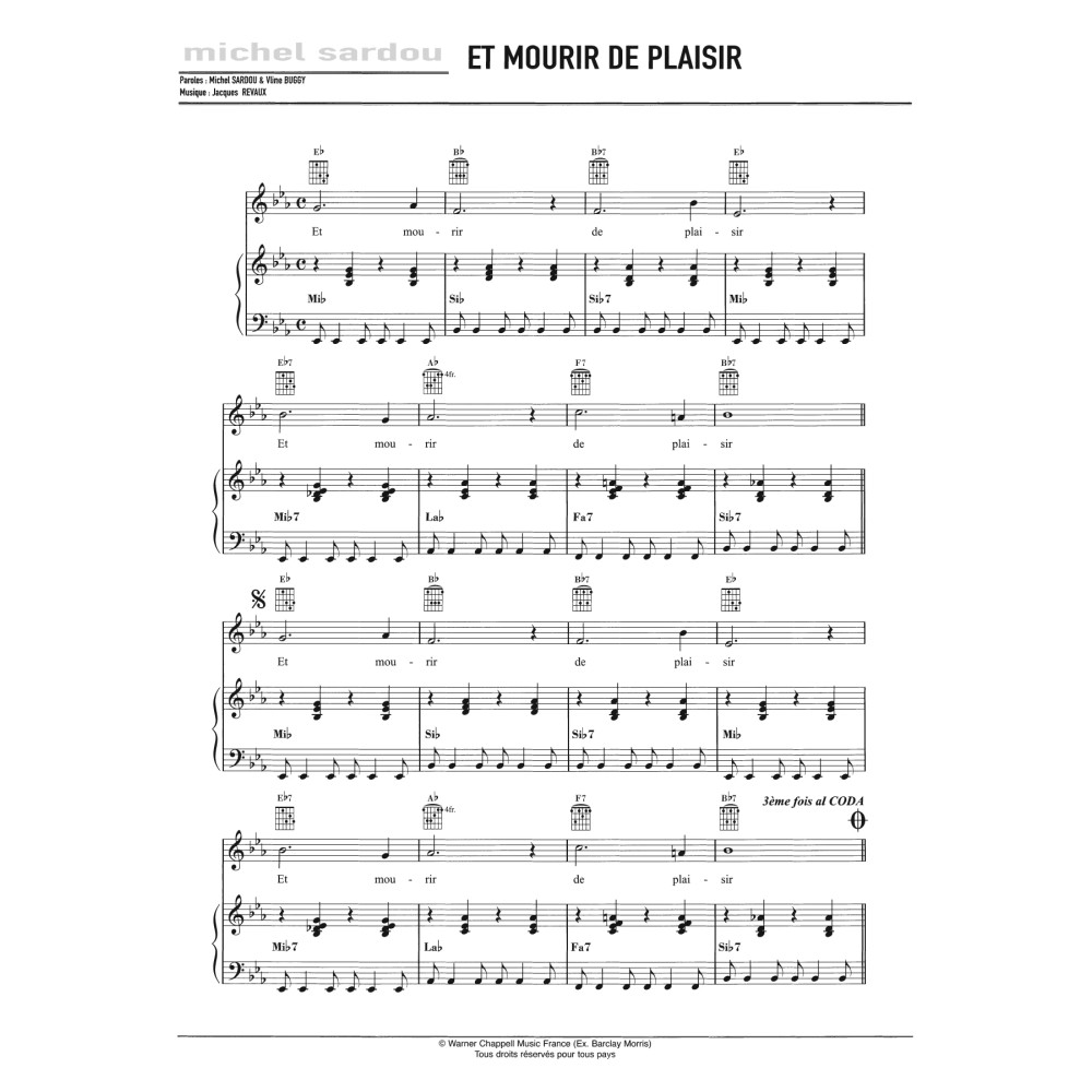 Et Mourir De Plaisir