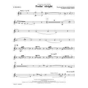 Feelin' Alright - Bb Trumpet 2
