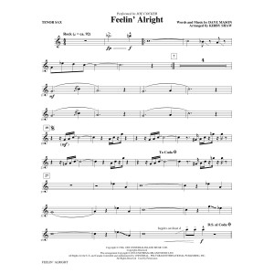Feelin' Alright - Bb Tenor Saxophone