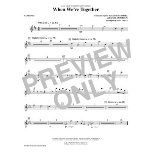When We're Together - Clarinet
