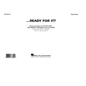 ...Ready for It? - Conductor Score (Full Score)
