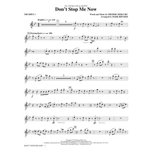 Don't Stop Me Now (arr. Mark Brymer) - Trumpet 1