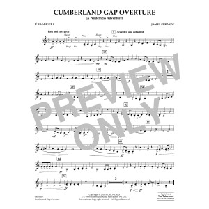 Cumberland Gap Overture (A Wilderness Adventure) - Bb Clarinet 2