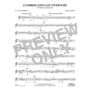 Cumberland Gap Overture (A Wilderness Adventure) - Eb Alto Saxophone 2