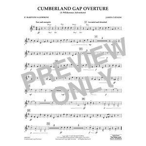 Cumberland Gap Overture (A Wilderness Adventure) - Eb Baritone Saxophone