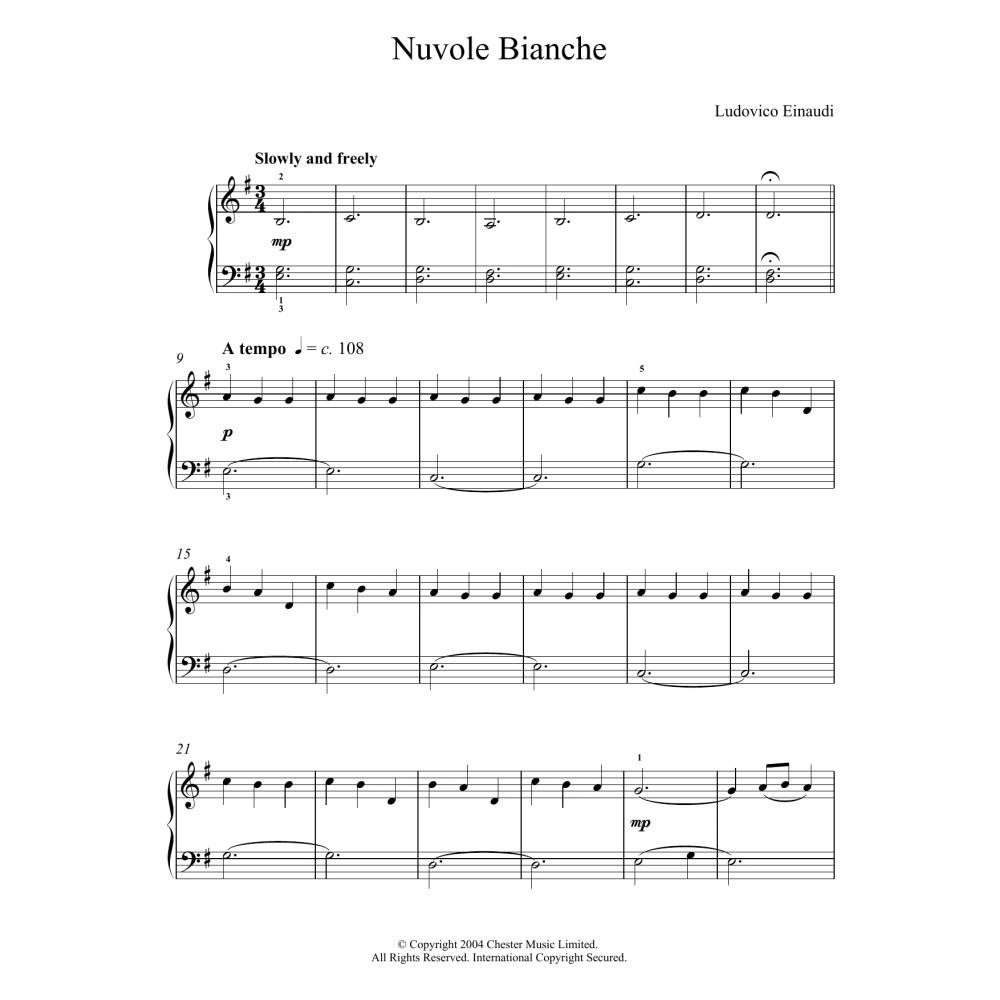 Nuvole Bianche (abridged)