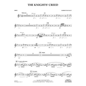 The Knights' Creed - Oboe