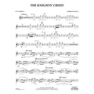 The Knights' Creed - Bb Clarinet 1